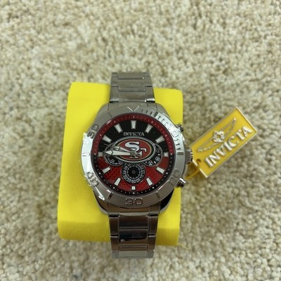 Invicta San Francisco 49ers Chronograph Quartz Men's Watch 45mm 47935 NFL