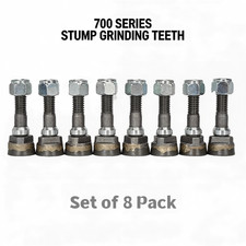 8 Pack 700 Series Stump Grinder Teeth Compatible For Stump Removal