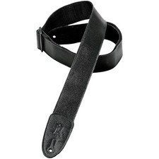 Levy's M7GPBLK 2" Black Leather Guitar Strap