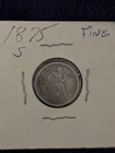 1875 S Seated Liberty Dime 10 Cents