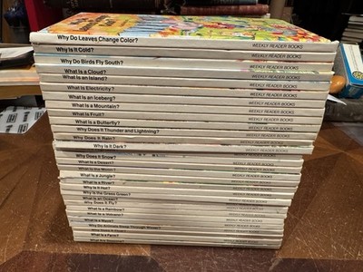A Just Ask Book Weekly Reader Books Hardcover 1980's Lot of 30 Kids Science