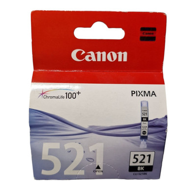 Canon Black CLI-521 Drucker Tintenpatrone schwarz, neu versiegelt, 521