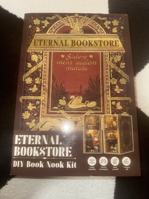  Eternal Bookstore YS05 DIY Book Nook Kit, Wooden, 23cm, 14+