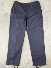 Propper Public Safety Pants Mens XL Long Blue Ripstop Combat Cargo Button Fly