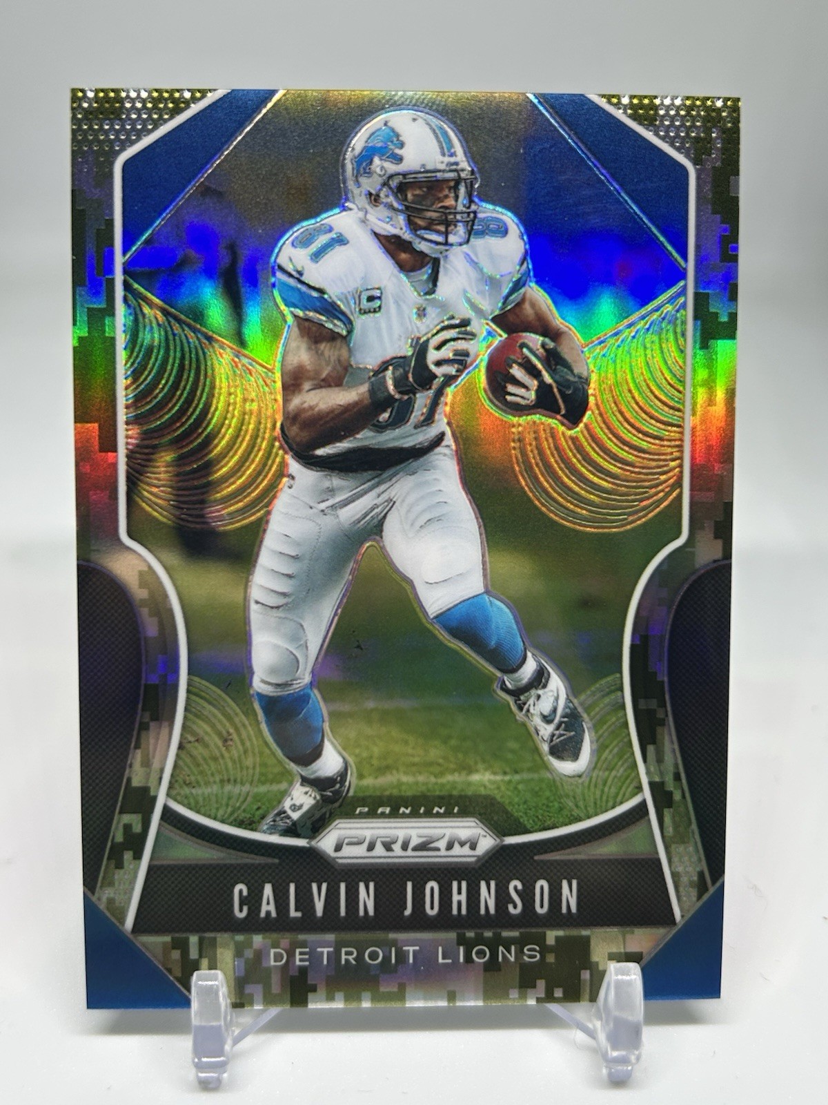 2019 Panini Prizm Camo Calvin Johnson /25 #276 9-22