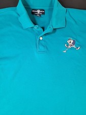 Vintage Warner Brothers Polo Shirt Mens XL Tasmanian Devil Golf Teal