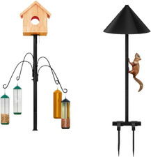 Bird Feeder Pole 101.97 Inch House Stand with Squirrel Proof Baffle Heavy Duty F