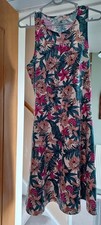 Multicoloured, floral, Knee Length Dress By H&M, Size M.