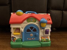 Fisher Price ABC 123 Musical Sound School House Interactive Learning Toy WORKS