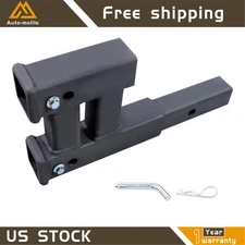 Dual Mount Hitch Receiver 2 Inch 6" Rise-Drop 4000LB Tow Shank Easy Installation