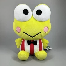 Sanrio Keroppi 12” Plush Red and White Stripe Outfit Round 1 Brand New with Tags