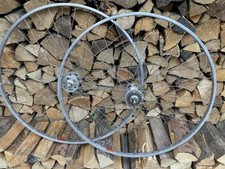 Vintage Campa Record "PISTA" Hochflansch Laufradsatz mit Mavic Felge