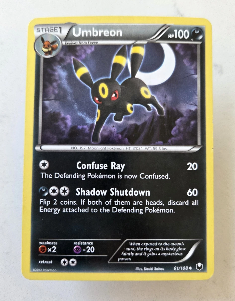 Umbreon Pokmon Individual Cards for sale - eBay
