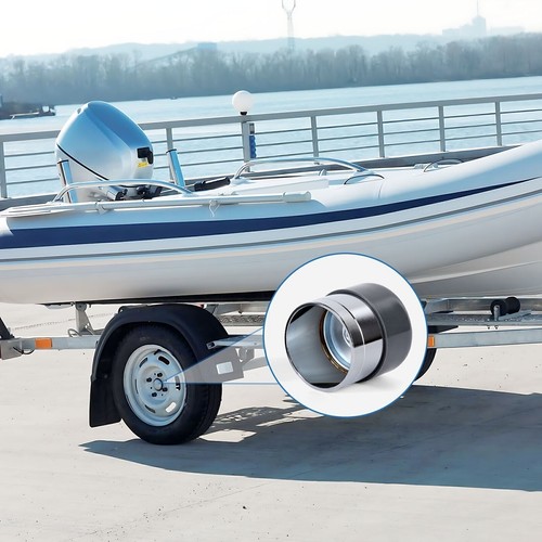 2 PCS Wheel Bearing Buddy 1.98 Inch Bearing Protectors Chrome For Trailer Boat - Picture 10 of 11