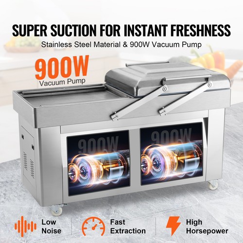 Chamber Vacuum Sealer Commercial Vacuum Sealing Bag Packing Machine 1200W - Picture 2 of 12