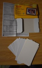 Kodak Ultima Picture Paper Inkjet Printers 16 4x6 High Gloss 3 4x6 HP Sheets