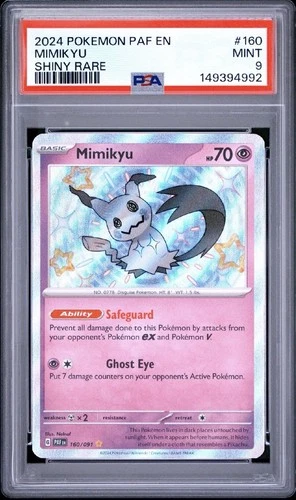 Mimikyu 160/091 SV: Paldean Fates Holo MINT PSA 9