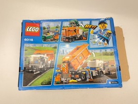 Lego City 60118 Garbage Truck  Trash Dumpster Sanitation Unused Stickers RETIRED