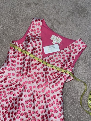 New Flora Bea NYC Bubbly Pink Polka Dot Terina Dress NWT - Size S Cute - Picture 5 of 10