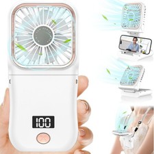 Mini Hand-held Fan Portable Folding Desk Fan Cooler Cooling USB Rechargeable UK