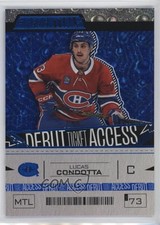 2023 Upper Deck Credentials Debut Ticket Access Blue 127/149 Lucas Condotta 17ar