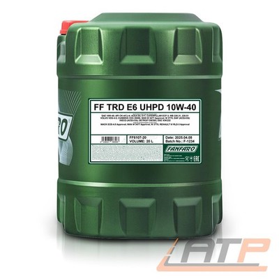 FANFARO 20 L TRD E6 UHPD 10W-40 MOTORÖL FÜR ACEA E8 E11 API CK-4/CJ-4