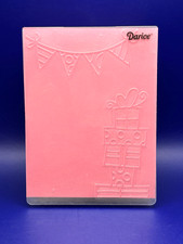 Darice 3D Holiday/Birthday Banner Stack of Presents Themed Embossing Folder