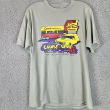 VTG Baxter Auto Parts T-Shirt Cruise & Lew's Rose City Chevy Club Size Medium