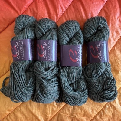 Ella Rae Chunky Merino Superwash Wool Color 1007 Hailstorm Heather Lot Of 4