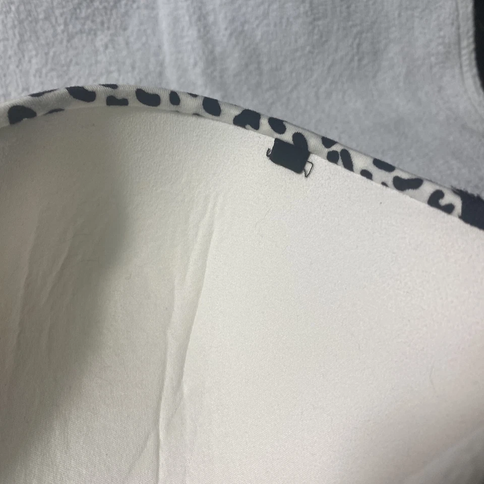 Victorias Secret Bra Womens 36D Black White Leopard Print Strapless Lace Lined - Imagem 4 de 4