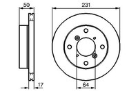 Bosch Bremsscheibe Va 0986478721