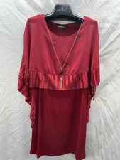 GLAMOUR DRESS BY JOHN MEYER/NEW WITH TAG/SIZE 12/RETAIL$119/RED/STRETCH