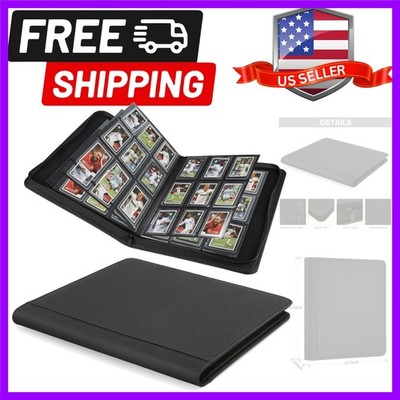 Toploader Binder,Toploader Hard Cases, 9-Pocket Pages Sleeves Hold up 288 Car...