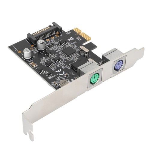 PCIE Dual Port Expansion Card Power Interface Plug And Play Keyb CB - Afbeelding 6 van 22