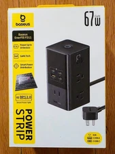 Baseus Charging Station 67W, Fast Charging Desktop Charger [1200J Surge Protect]