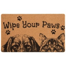 Dog Door Mat Outdoor Indoor Welcome Mats Durable Artificial Coir Doormat for ...