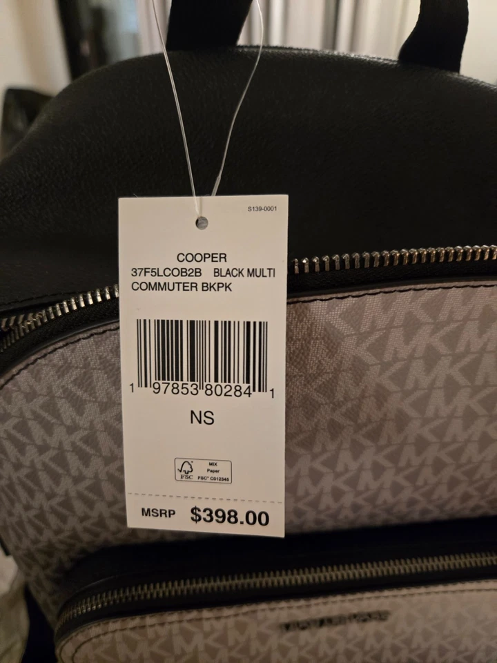 Michael Kors Cooper Ombre Signature Logo Backpack Black - Brand New - Image 2 of 4