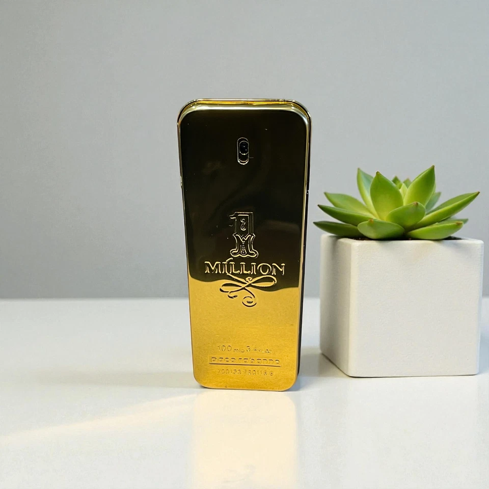 1 Million by Paco Rabanne 3,4 oz Eau de Toilette colônia masculina nova na caixa original - Imagem 2 de 4