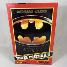 Vintage Batman 1989 Movie Poster Jigsaw Puzzle 500 Pieces 2  X 3  Feet New Sealed