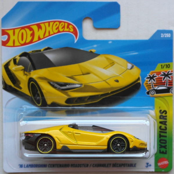 Hot Wheels 2016 Lamborghini Centenario Roadster Gelb Neu/Ovp HW Sportwagen ´16-image