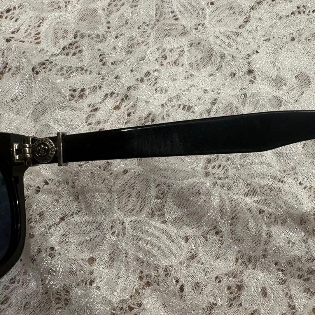 CHROME HEARTS Sunglasses Eyewear Black Silver square Used from Japan thumbnail 9