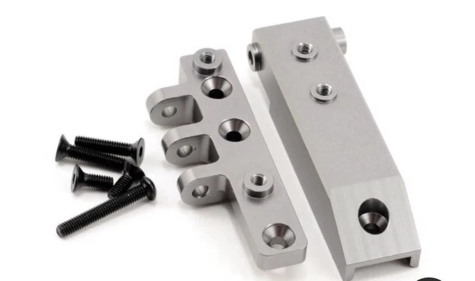 STRC Alum Rear Upper Link Servo Mount Block GunMetal - Axial Wraith STA80072RGM - Image 3 of 3