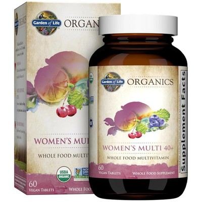 Garden of Life Organics Vitamins for Women 40+ -  60 Count (Pack 1) exp 06/27+