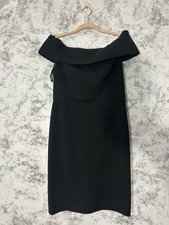 Calvin Klein Womens Off The Shoulder Dress - Black - Petite Size 6