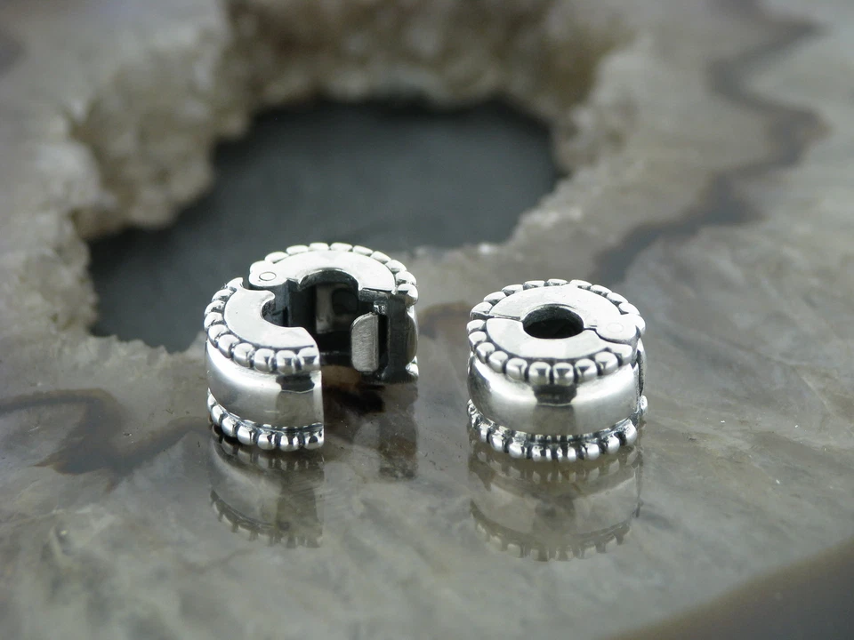 INN-SIDE SILVER Gioielli da barba in argento 925 anello da barba perla da barba gioielli per capelli perla per capelli clicker cordino