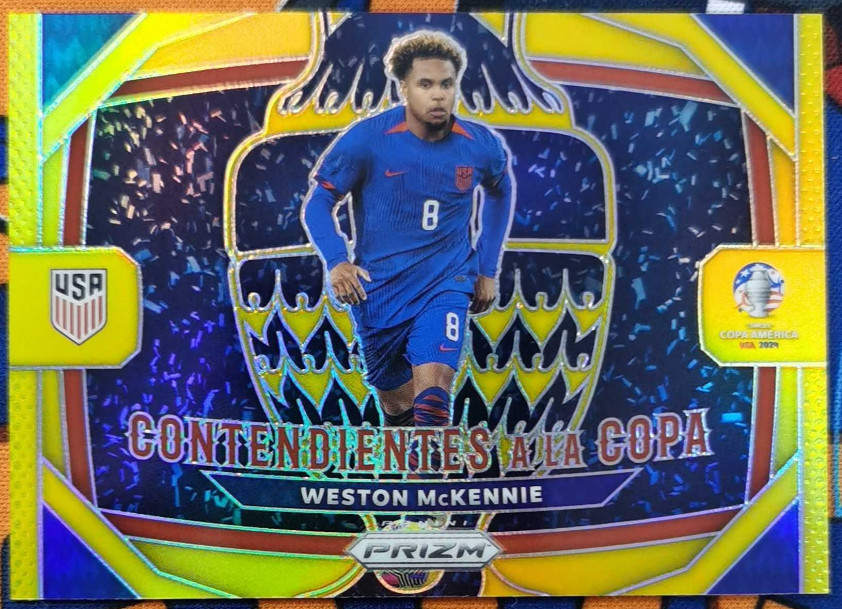 Weston McKennie 2024 Panini Prizm Gold Contendientes A La Copa 01/10 #16 -VI