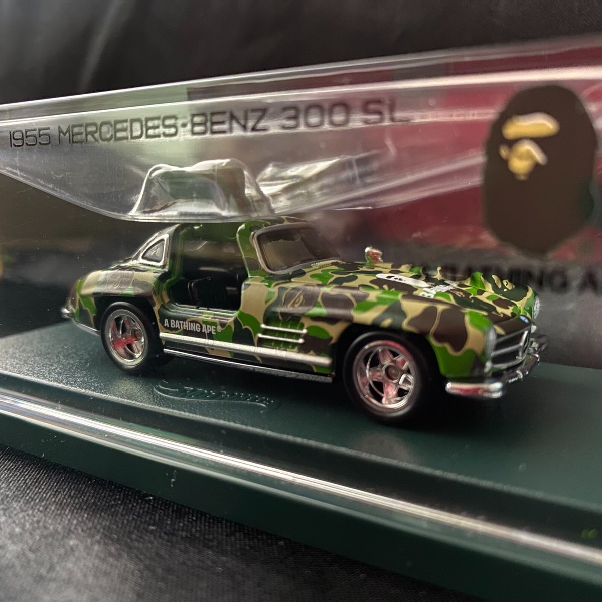 Bape x Hot Wheels 1955 Mercedes-Benz 300 SL Mattel Exlc Bape x Hot Wheels 1955 Mercedes-Benz 300 SL Mattel Exlc