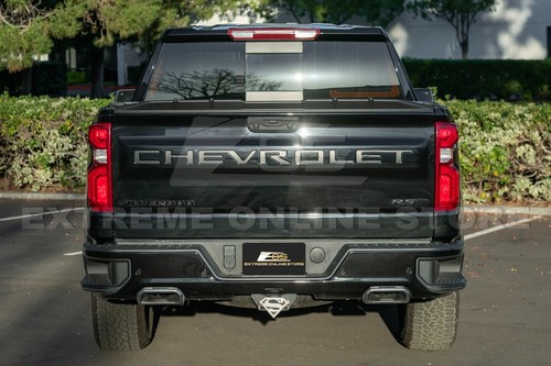 Pour Silverado Sierra 1500 19-Up | Aileron de hayon coffre arrière Street NOIR MAT - Photo 9/24