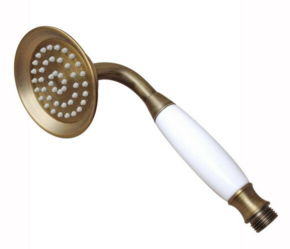 Washly Antique Brass Thermostatic Wall-Mount Shower Faucet Set – Complete System With Single Knob Control