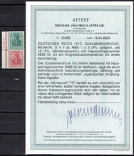 DR Zusammendruck Michel Nr. S 4 II ac ungebraucht mit HAN 1 ( H 5662.16 ) Unikat